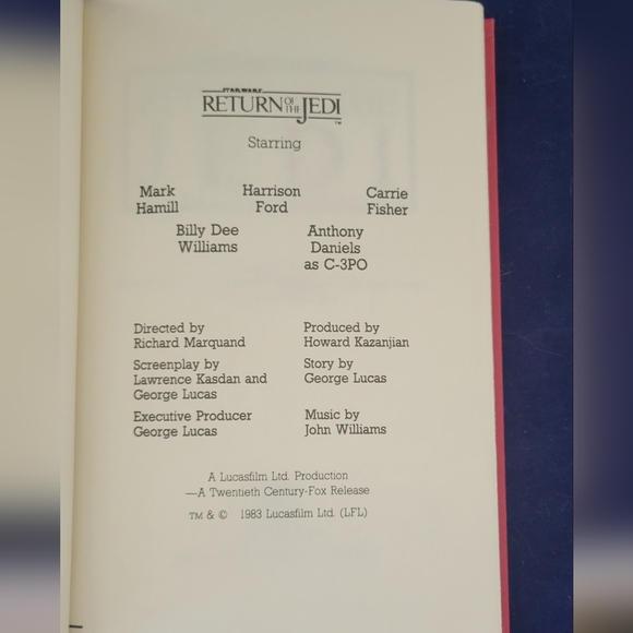 Star Wars RETURN OF THE JEDI James Kahn HC DJ 1983 Del Rey Book Club - Picture 6 of 10